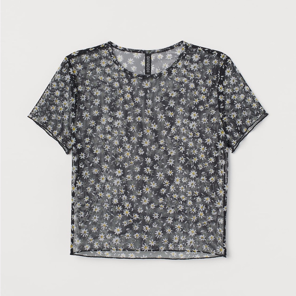 H&M Daisy Sheer Blouse